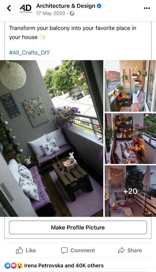 Ferienwohnung Skopje Living Exterior foto